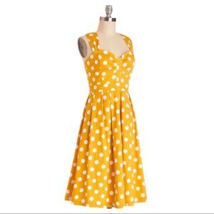 Modcloth Exclusive Myrtlewood Of California Polka Dot Dress